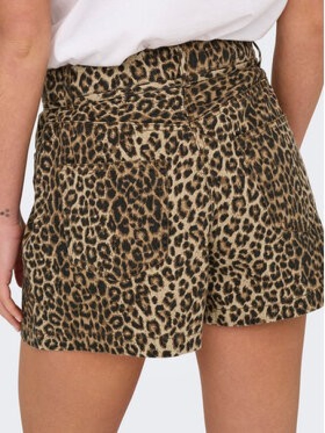 ONLY Szorty materiałowe Naomi 15347131 Brązowy Regular Fit