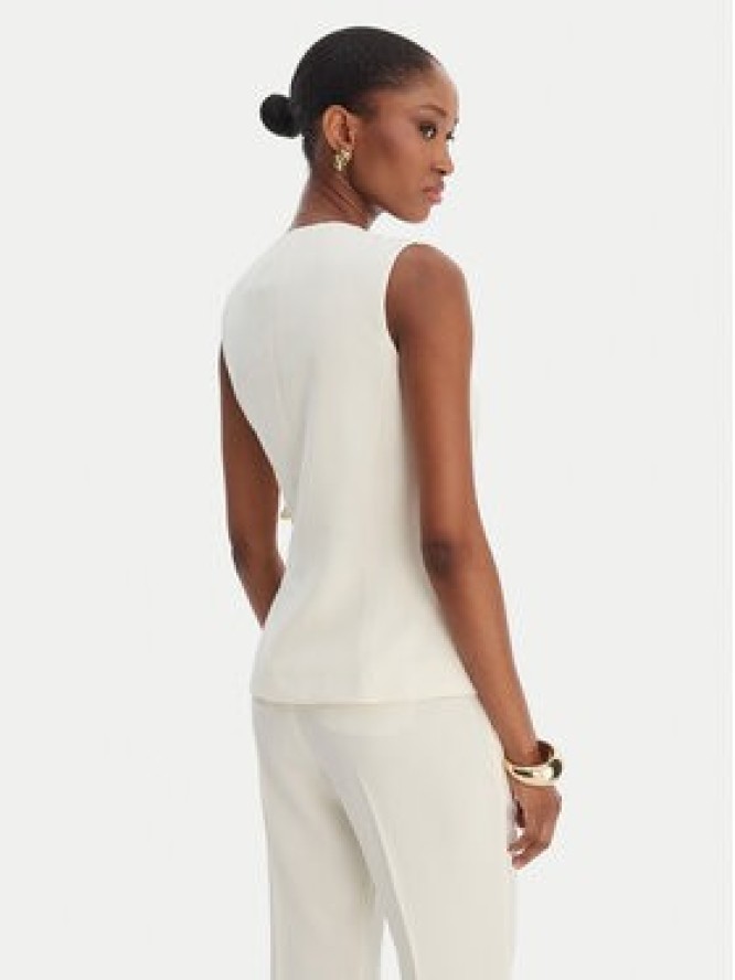 Marella Kamizelka garniturowa Lirica 2613161043 Écru Regular Fit