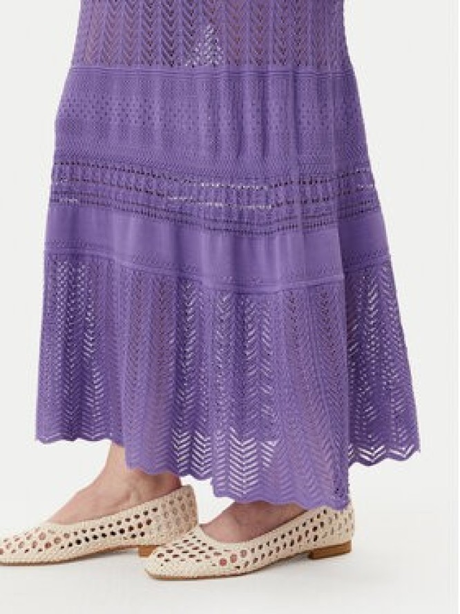 TWINSET Sukienka dzianinowa 251TT3105 Fioletowy Slim Fit