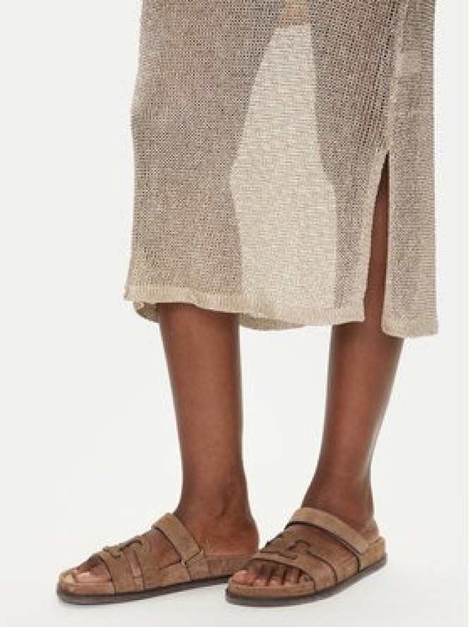 Iconique Sukienka wieczorowa IC25-012 Złoty Regular Fit