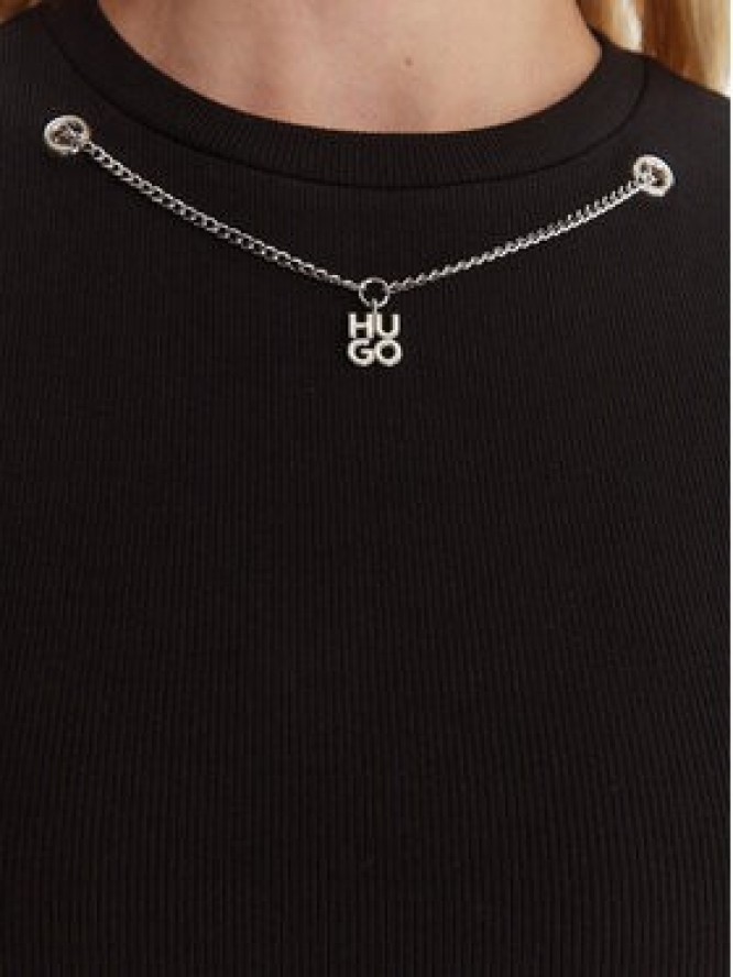 HUGO T-Shirt Dannecy 50549392 Czarny Regular Fit