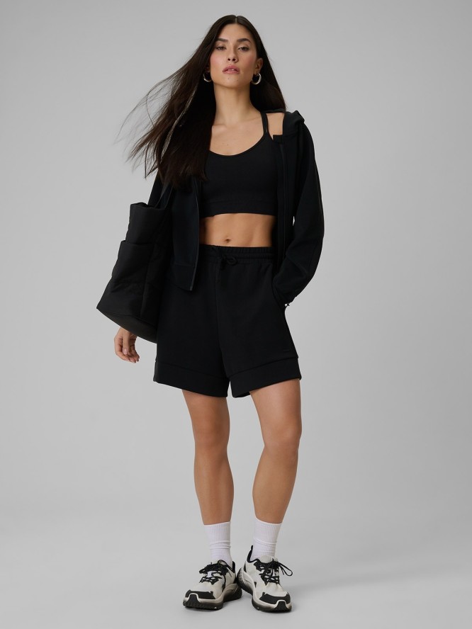 4F Bluza dresowa regular z modalem damska - czarna XXL