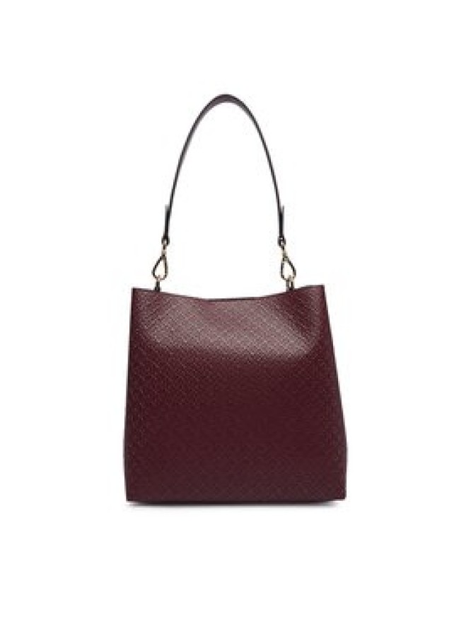 Tommy Hilfiger Torebka Th Icon Shoulder Bag Mono AW0AW19000 Bordowy