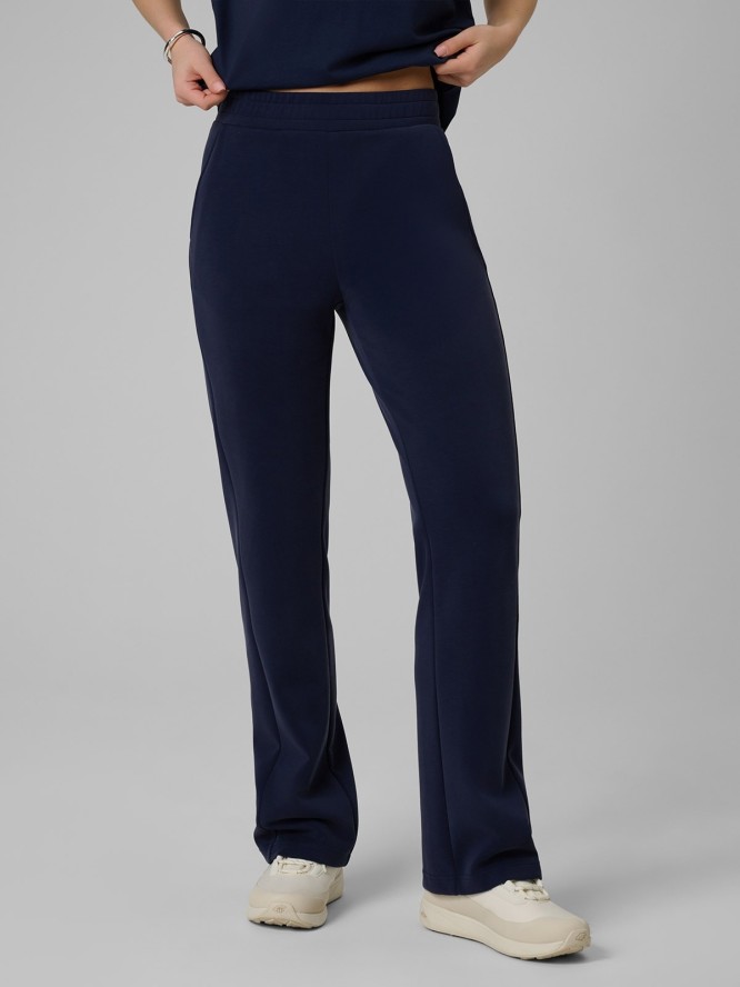 4F Spodnie dresowe z modalem damskie - granatowe M