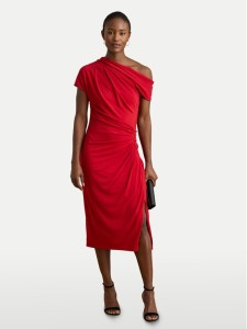 LAUREN RALPH LAUREN Sukienka koktajlowa 200980223001 Czerwony Slim Fit