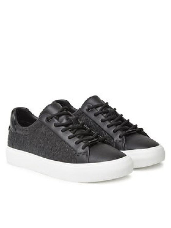 Calvin Klein Sneakersy Vulc Lace Up Mono Pu HW0HW02573 Czarny