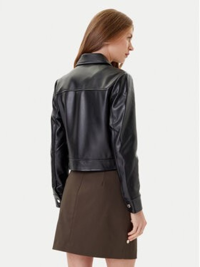 Morgan Kurtka z imitacji skóry 252-GNOLA Czarny Regular Fit