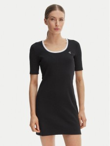 Calvin Klein Jeans Sukienka codzienna LV047F224G Czarny Slim Fit