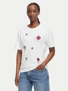 Liu Jo T-Shirt WF6324 J0088 Biały Regular Fit