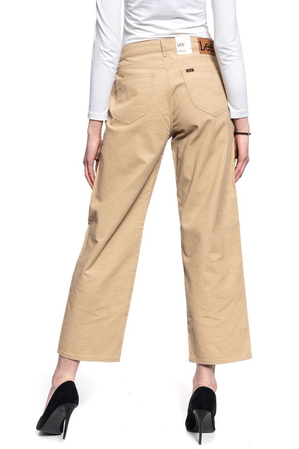 LEE WIDE LEG DAMSKIE SPODNIE SZTRUKSOWE L30SQM63 112106683