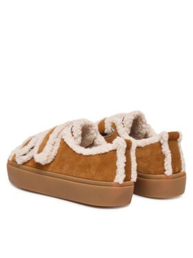 Inuikii Sneakersy Shearling Low Velcro 1001.001.0231 Brązowy