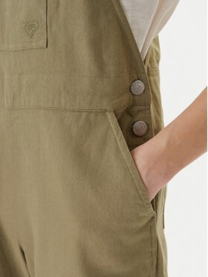 Roxy Ogrodniczki Trail Blazer ERJWO03027 Zielony Wide Leg