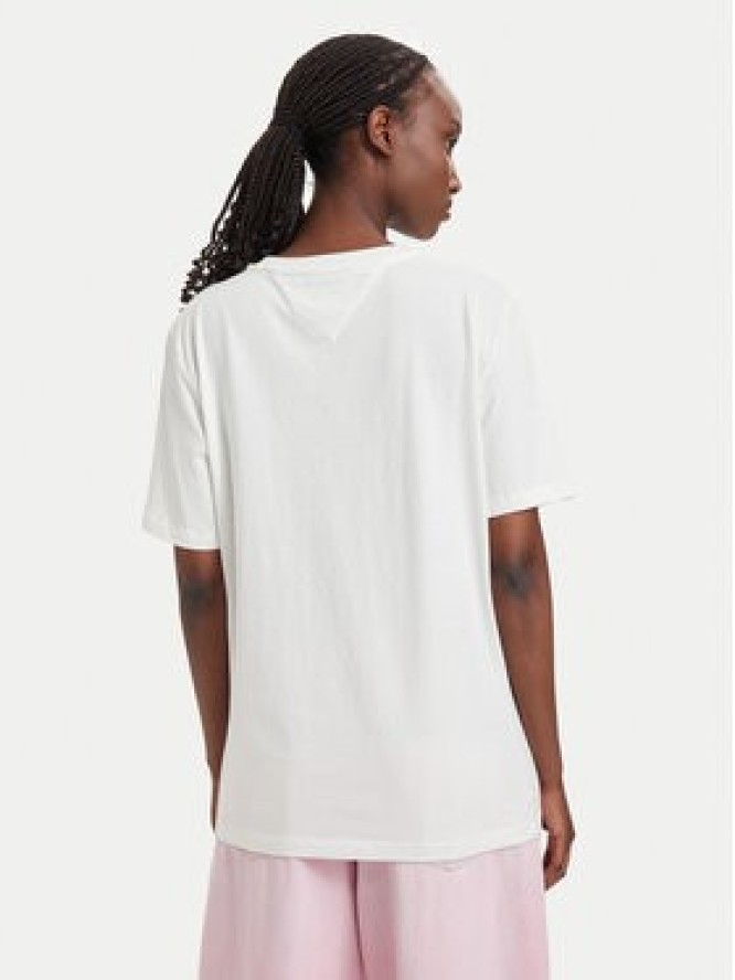 Tommy Jeans T-Shirt Novelty DW0DW23159 Biały Relaxed Fit