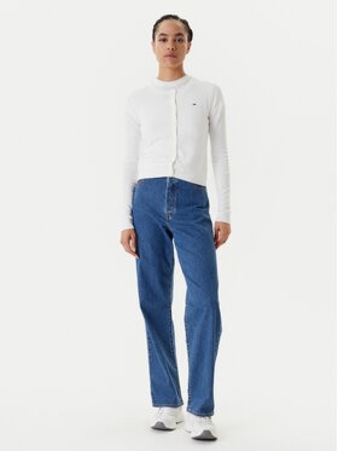 Tommy Jeans Kardigan Essential DW0DW20976 Écru Regular Fit