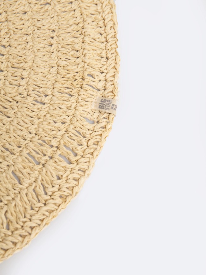 Kapelusz damski pleciony beżowy Rastiona 800