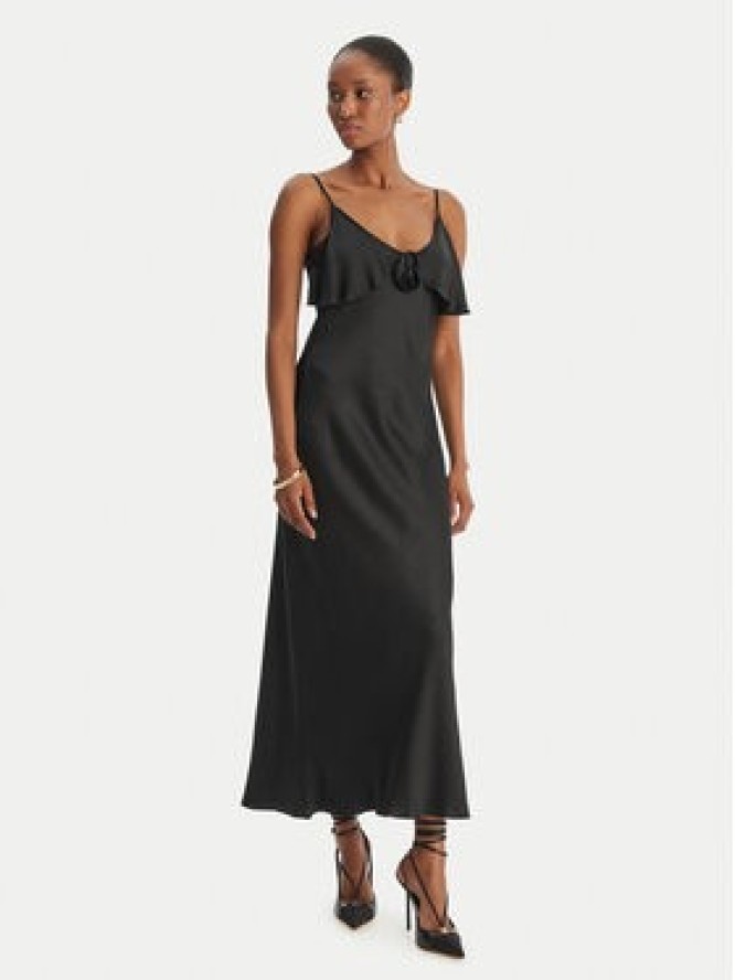 Fracomina Sukienka koktajlowa FS26SD2007W58301 Czarny Slim Fit