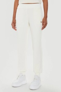 GUESS Beżowe damskie spodnie dresowe Olympe, Rozmiar M