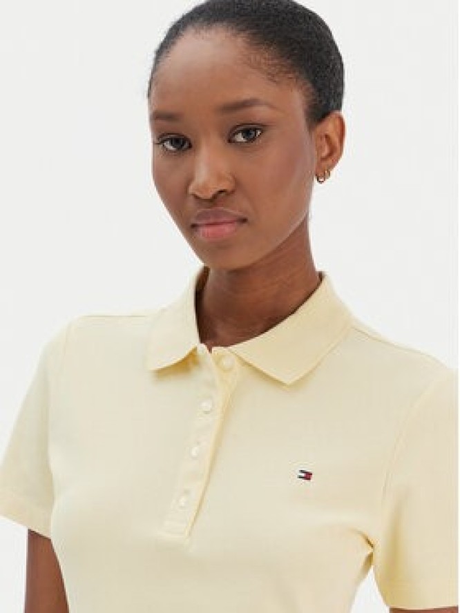 Tommy Hilfiger Polo 1985 WW0WW43225 Żółty Slim Fit