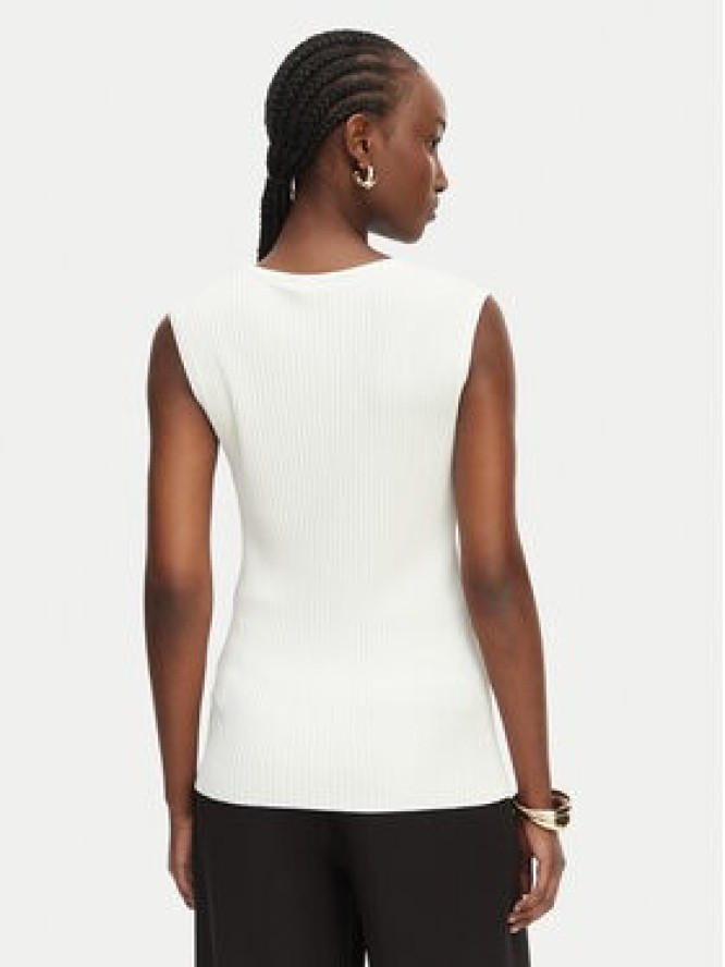 Rinascimento Top CFM0012239003 Biały Slim Fit