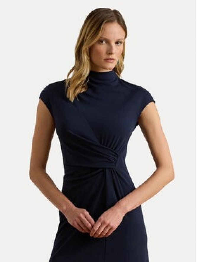 LAUREN RALPH LAUREN Sukienka koktajlowa 200P03732001 Granatowy Slim Fit