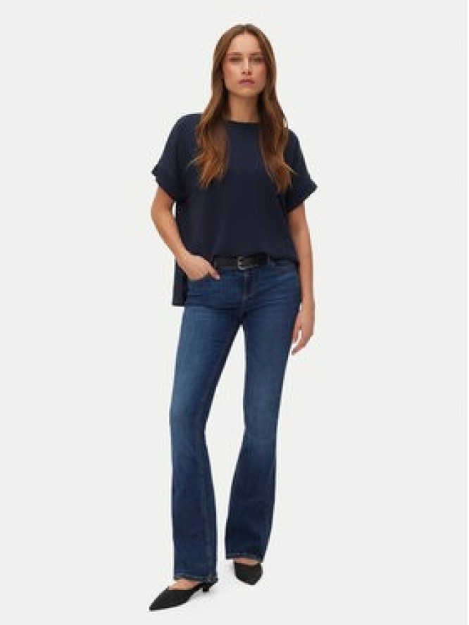 Vero Moda Bluzka Hali 10339414 Granatowy Regular Fit
