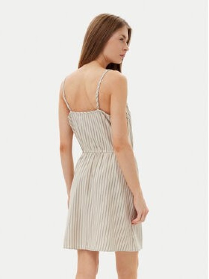 Vero Moda Sukienka letnia Mymilo 10303689 Beżowy Regular Fit
