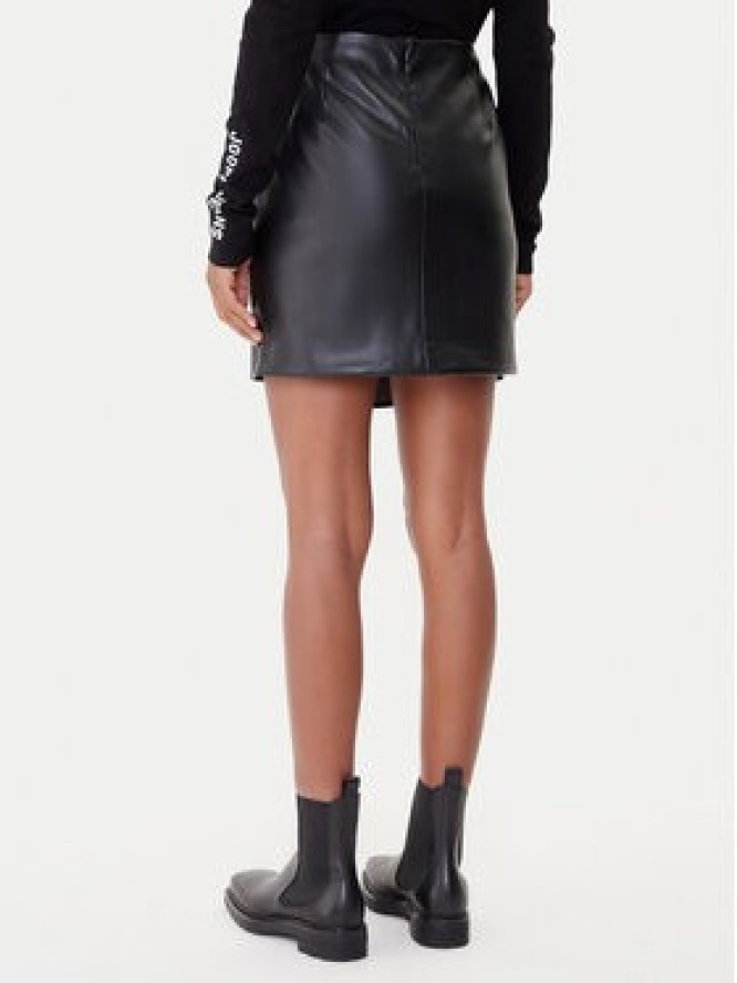 Vero Moda Spódnica z imitacji skóry Gawn 10333689 Czarny Regular Fit