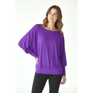 Bluzka do tańca i fitness damska Latina violet 2skin