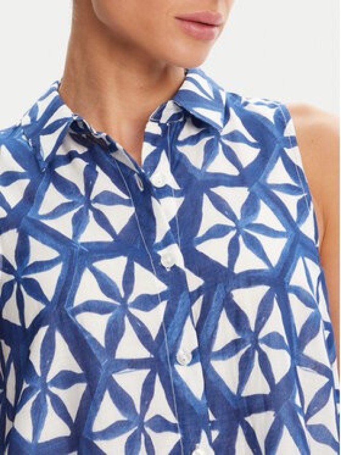 Iconique Sukienka letnia IC25-085 Niebieski Regular Fit