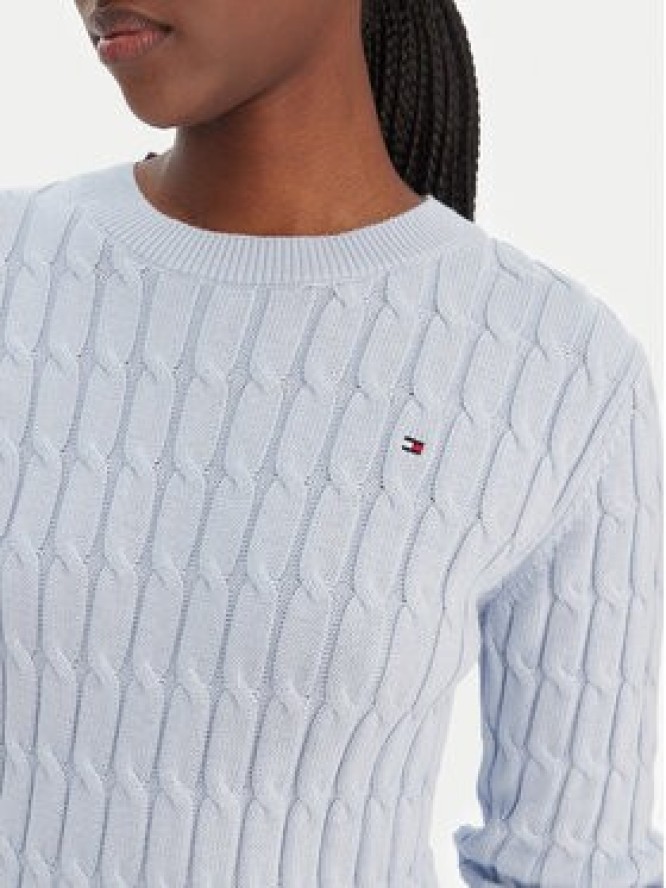 Tommy Hilfiger Sweter WW0WW47644 Błękitny Regular Fit