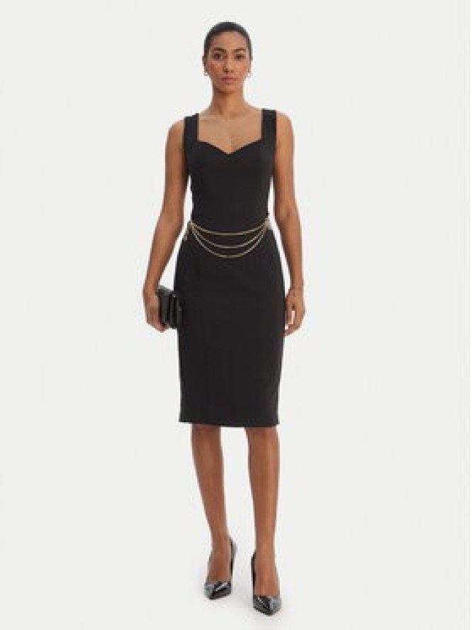 Fracomina Sukienka koktajlowa FR26SD2017W42901 Czarny Slim Fit