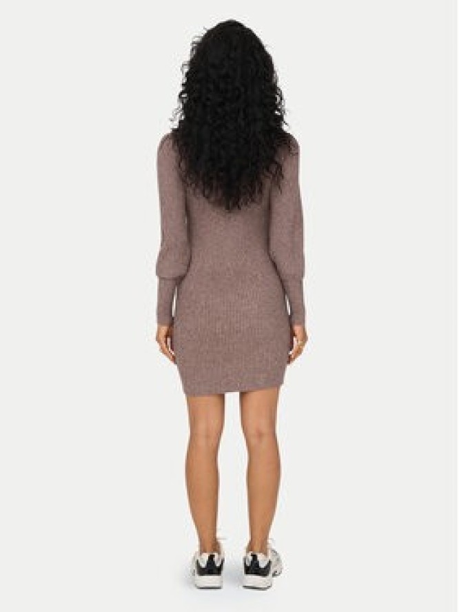 ONLY Sukienka dzianinowa Katia 15232502 Brązowy Comfort Fit