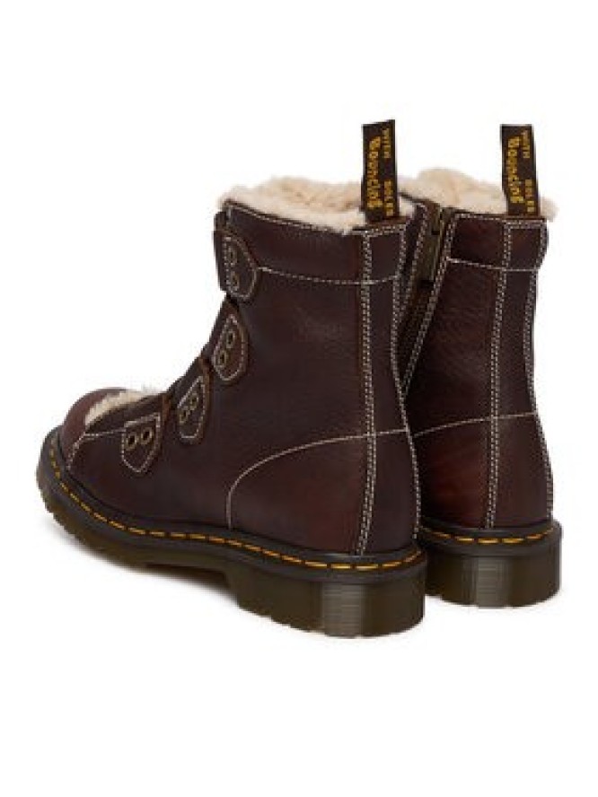 Dr. Martens Trzewiki 1460 Lace To Toe Fur Lined DM41417200 Brązowy