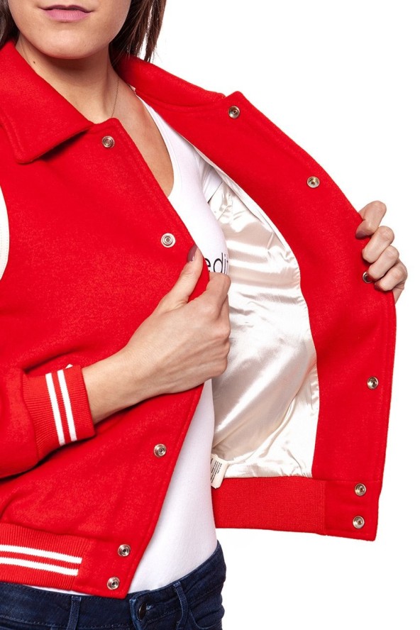 DAMSKA KURTKA PRZEJŚCIOWA WRANGLER BOMBER JACKET SALSA RED W4130VUWN 112128766