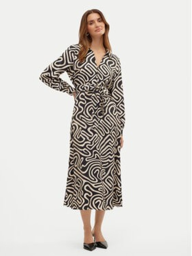 Vero Moda Sukienka koszulowa Vigdis 10323267 Czarny Regular Fit