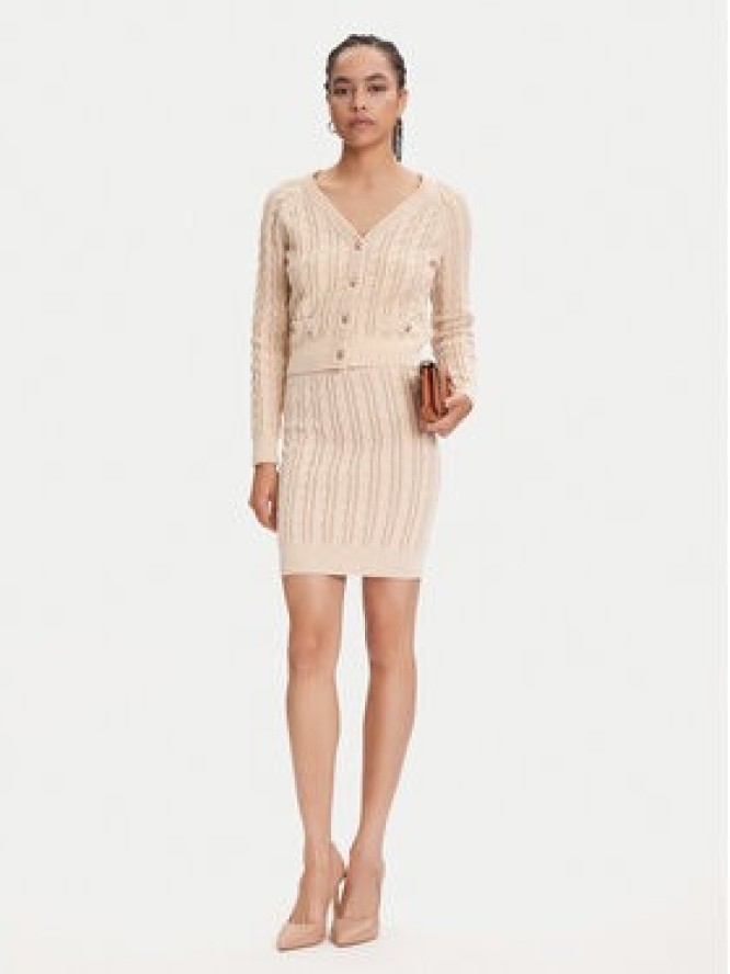 Guess Spódnica mini W5YD68 Z3OU0 Beżowy Regular Fit