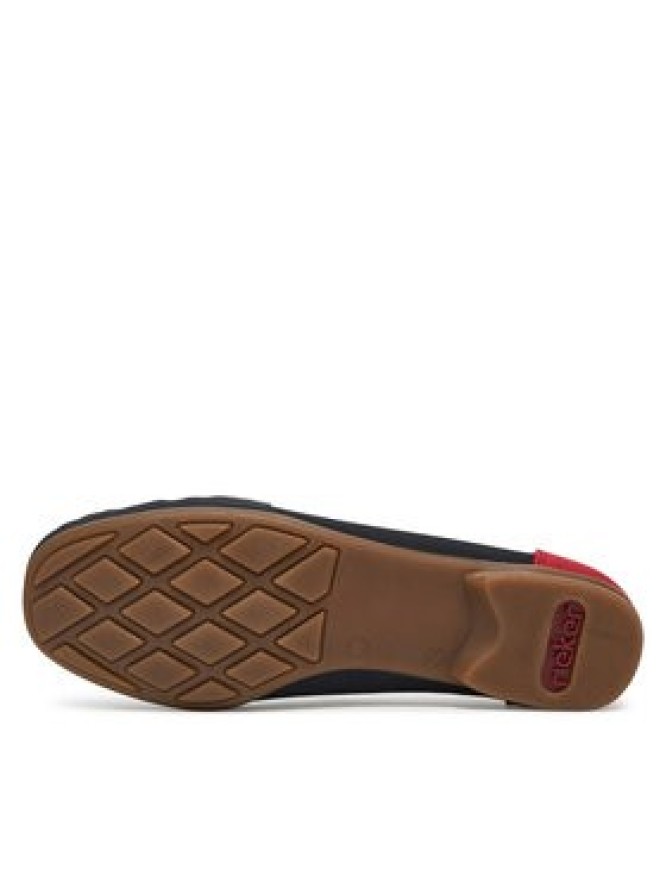 Rieker Mokasyny 40065-14 Granatowy