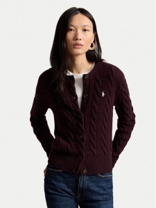 Polo Ralph Lauren Kardigan 211972104506 Fioletowy Slim Fit