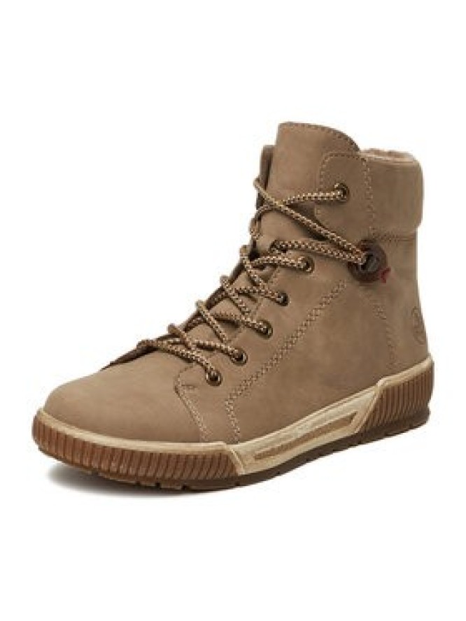 Rieker Trzewiki N0730-64 Beżowy