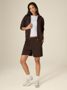 4F Spodenki dresowe damskie - brązowe M