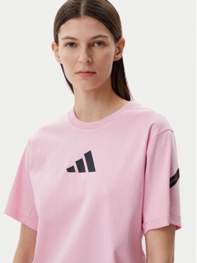 adidas T-Shirt Z.N.E. JC5401 Różowy Regular Fit