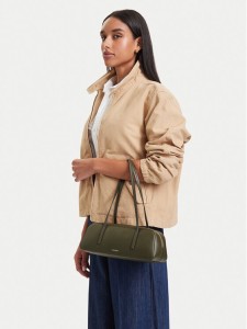 Calvin Klein Torebka Foil Logo Bauletto LV04F3636G Zielony ciemny
