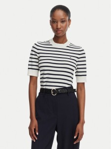 Tommy Hilfiger T-Shirt WW0WW49705 Kremowy Regular Fit