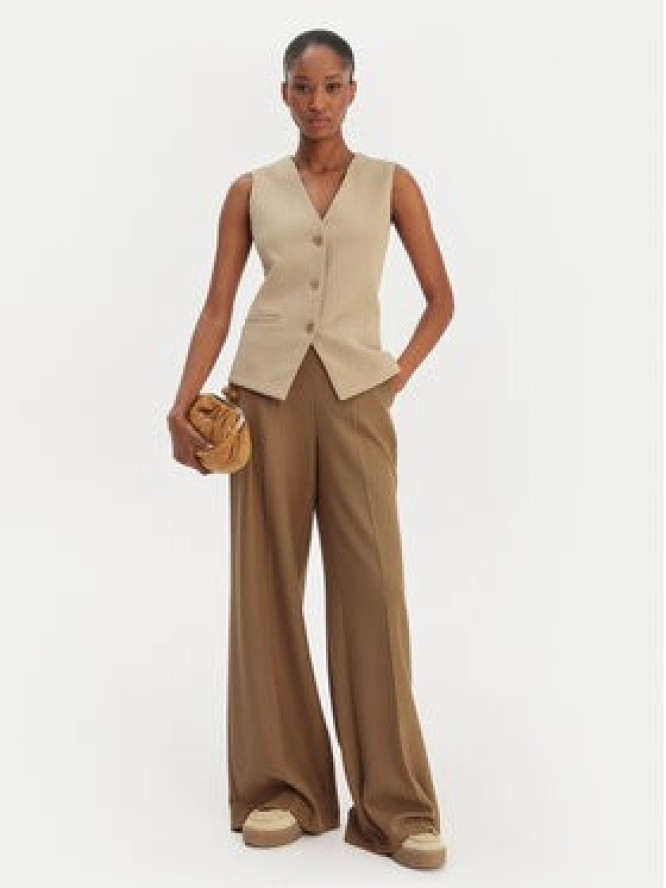 Weekend Max Mara Kamizelka garniturowa Poggio 2615911021 Beżowy Slim Fit