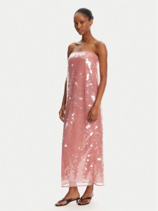STAUD Sukienka koktajlowa Casey R25R2168LS Różowy Regular Fit