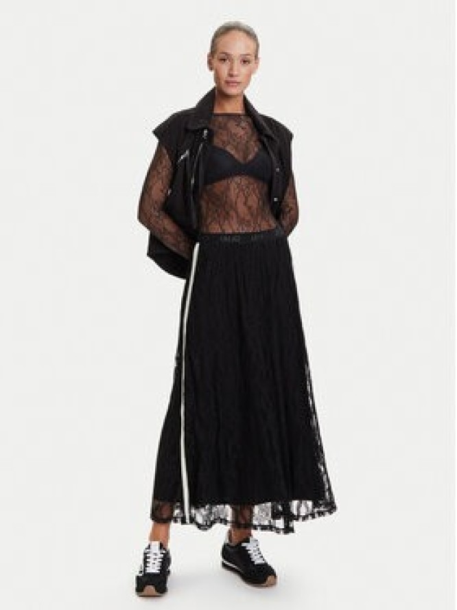Liu Jo Sport Spódnica midi TF5260 J4951 Czarny Regular Fit