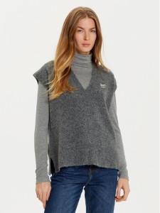 Liu Jo Sweter WF4432 MA49P Szary Regular Fit