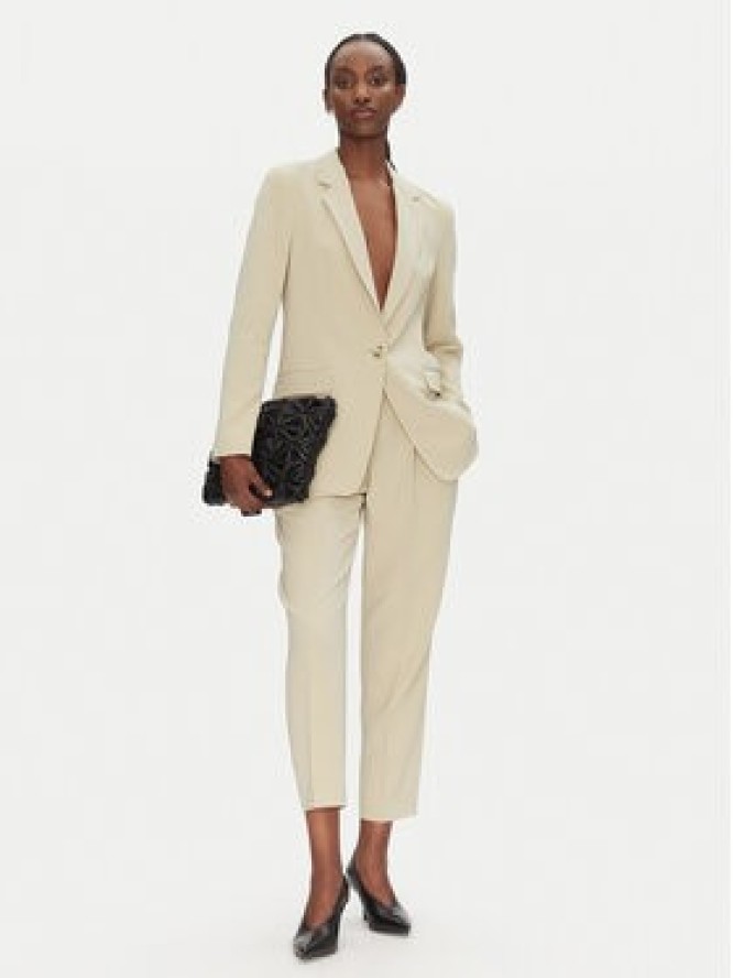 BOSS Spodnie materiałowe Tapiah 50490037 Beżowy Regular Fit