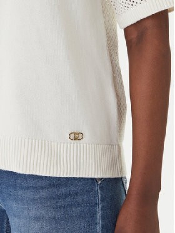 Liu Jo Sport Polo TA6110 MS71G Écru Regular Fit