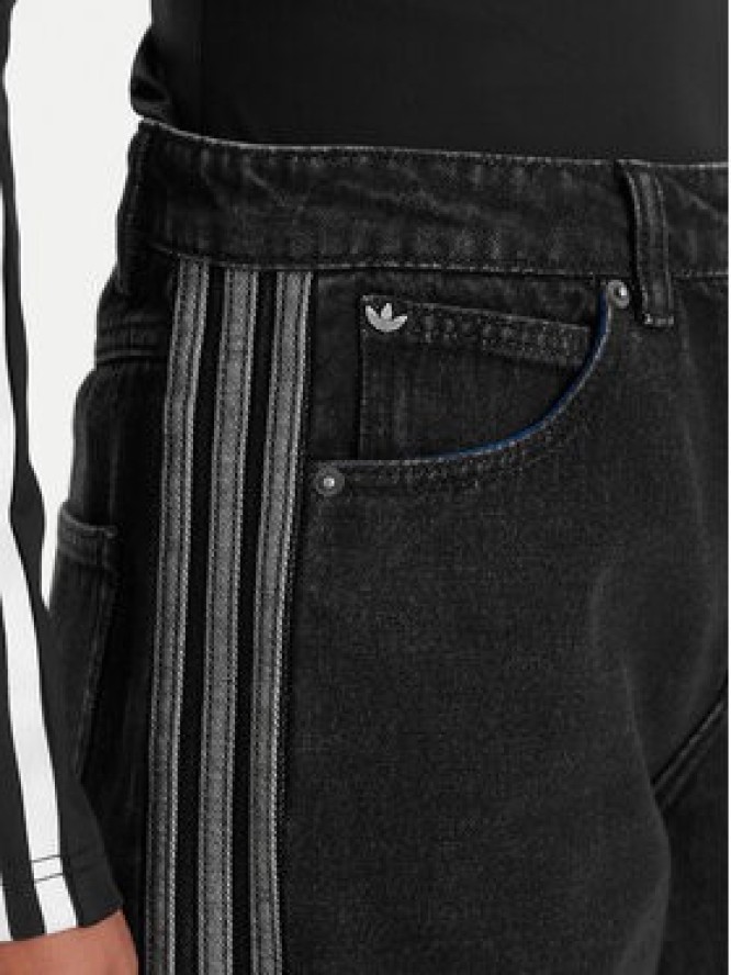 adidas Jeansy Firebird KD2909 Czarny Regular Fit